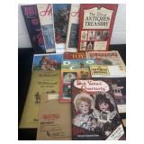 Group of antiques and doll books