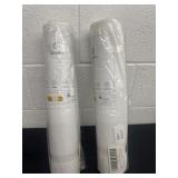 2 new white bathroom rugs 17ï¿½x47ï¿½
