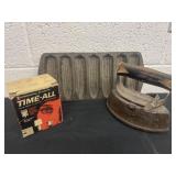 Cast iron corn bread pan sad iron and time all