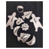 Vintage aluminum cookie cutters