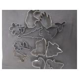 Vintage metal cookie cutters