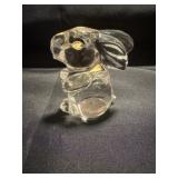 Sweet BACCARAT Signed Crystal RABBIT Bunny
