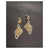 Stunning Round & Pear Clear & Yellow CZ  925