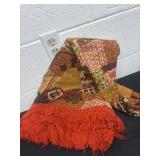 Mid century round  tablecloth