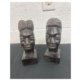 Vintage Hand Carved Wooden Bust 6ï¿½