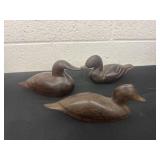 3 ironwood ducks