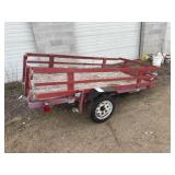Small Red Trailer 8ftx50in