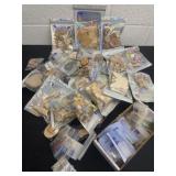 Mini wood craft pieces with jewelry