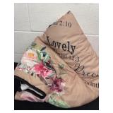 Quotes and scripture blanket