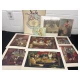 Group of animal prints and baby prints