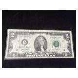 2017 series $2 dollar bill star note low serial