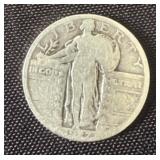 1927 standing liberty silver quarter