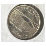 2005 s West Virginia proof quarter