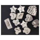 Vintage tin cookie cutters