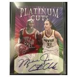 Michael Jordan Caitin Clark Platinum Cuts