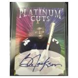 Platinum Cuts Bo Jackson facsimile auto