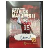 Patrick Mahomes 2017 Autograph Collections rookie