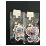 2 Stitch Plush Keychains