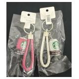 2 Mini Starbucks Keychains