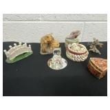 Trinket boxes and figurines all Chipped and