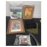 Tank tops, wall decor, coin frame and light bulb