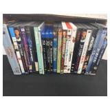 Group of dvds and blue ray