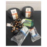 100ï¿½ tubing, soaker hose tee drippers