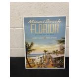13ï¿½x16ï¿½ metal Miami Beach Florida sign