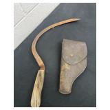 Vintage sickle and holster