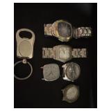 Group of watches and watch faces