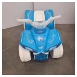 Kids frozen electric 4 wheeler.No chord does not