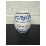 6' almonds Antique Germany Blue & White Porcelain