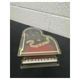 Vintage Clear Lucite Grand Piano Music Jewelry