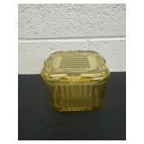 Vintage FEDERAL GLASS Amber Yellow Depression