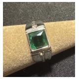 Size 11 Emerald Ring