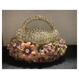 3ï¿½ Small Purse Trinket Box Enameled Precious