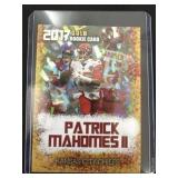 Patrick Mahomes 2017 Rookie Gems Gold rookie card
