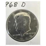 1968D 40% Silver Half Dollar
