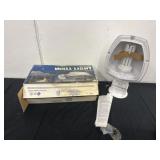 Fluorescent wall light with box