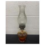 16ï¿½ vintage glass kerosene oil lamp,