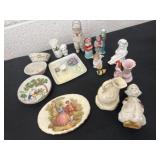 Group of ceramic  mini figurines