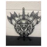 12ï¿½x11ï¿½ metal Viking Wall Decor