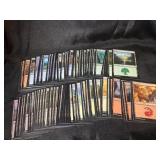 Group of basic land magic cards