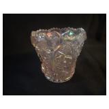 DAISY AND BUTTON PINK IMPERIAL GLASS TOOTHPICK