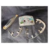 cowboy boot heel guards With pocket knife and