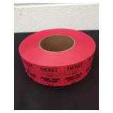 Roll of raffle tickets