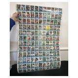 Sheet of Uncut Vintage Topps NFL Cards 43x28in