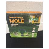 New solar engery mole repellent screw 6 pack