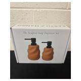 new sculpted soap dispenser set