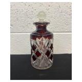 7.5ï¿½ Cologne Bottle, Cranberry Cut-to-Clear